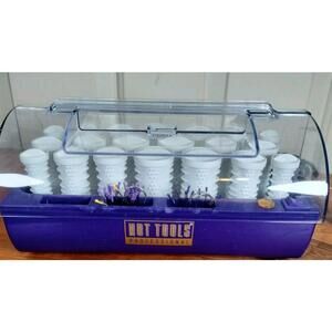 Hot Tools Professional 20-Roller Hair Setter - Purple Base - Tested & Working